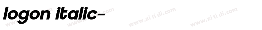 logon italic字体转换 logon italic字体转换